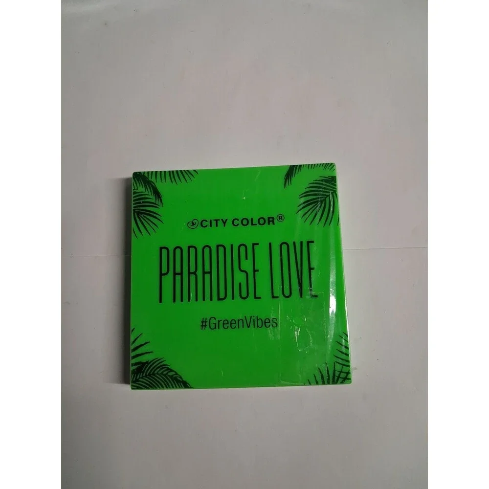 City Color Paradise Love Green Vibes Eyeshadow Palette – 9 Shades – NEW sealed